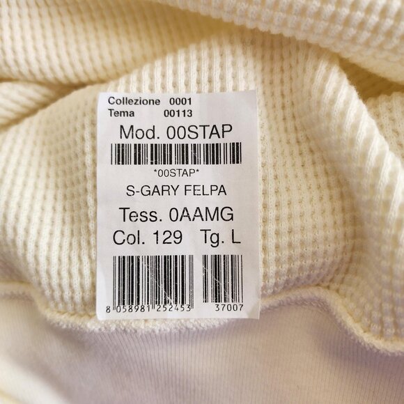 Men's Diesel Cream-colored Thermal Shirt - Size: Large - Picture 6 of 8